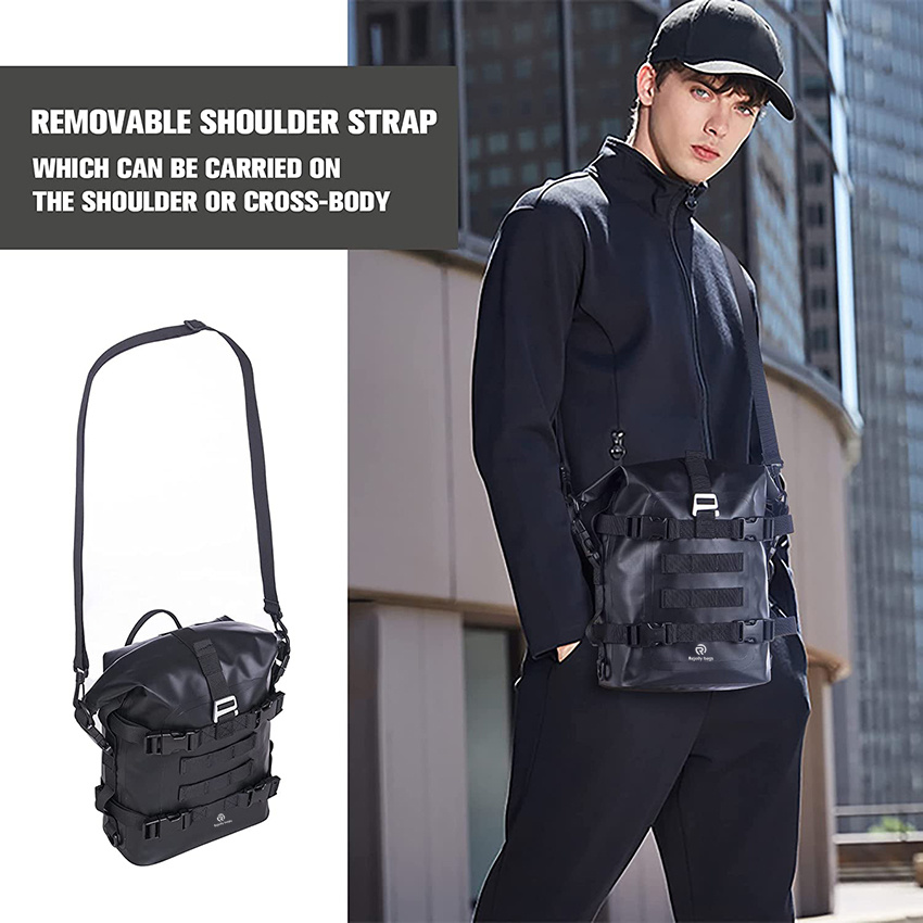 Roll Bumper Bag Completely Waterproof, Quick Installation and Easy to Clean Multifunctional Motorcycle Bag