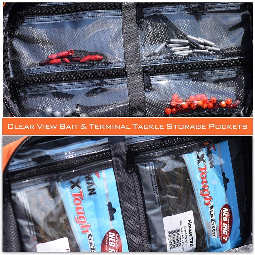 Bait Storage Bag - Tackle Binder - Soft Bait Binder - Saltwater Resistant Fishing Rod Bag