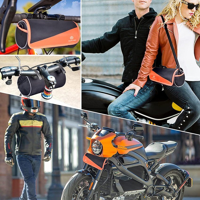 Waterproof Large-Capacity Front Pack for Bike Handlebar Bag Motorcycles, Road Bike Bag