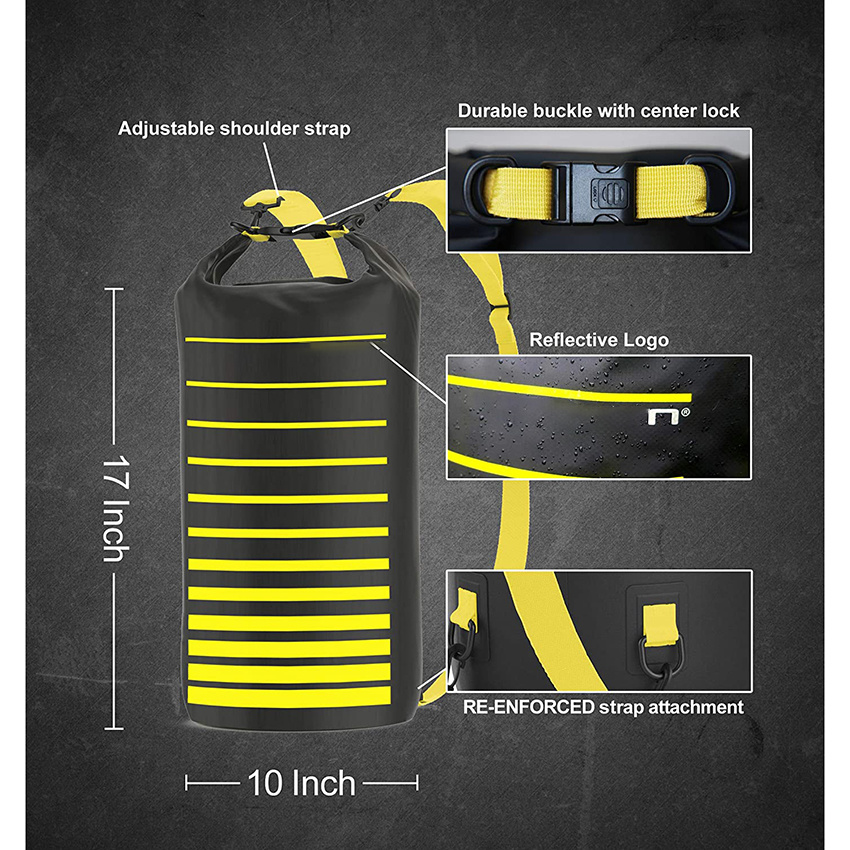 Waterproof Dry Bag Roll Top Backpack for Men and Women Floating Storage Sack Protects Gear Accessories Food or Other Stuff for Camping Hunting Hiking Fishing
