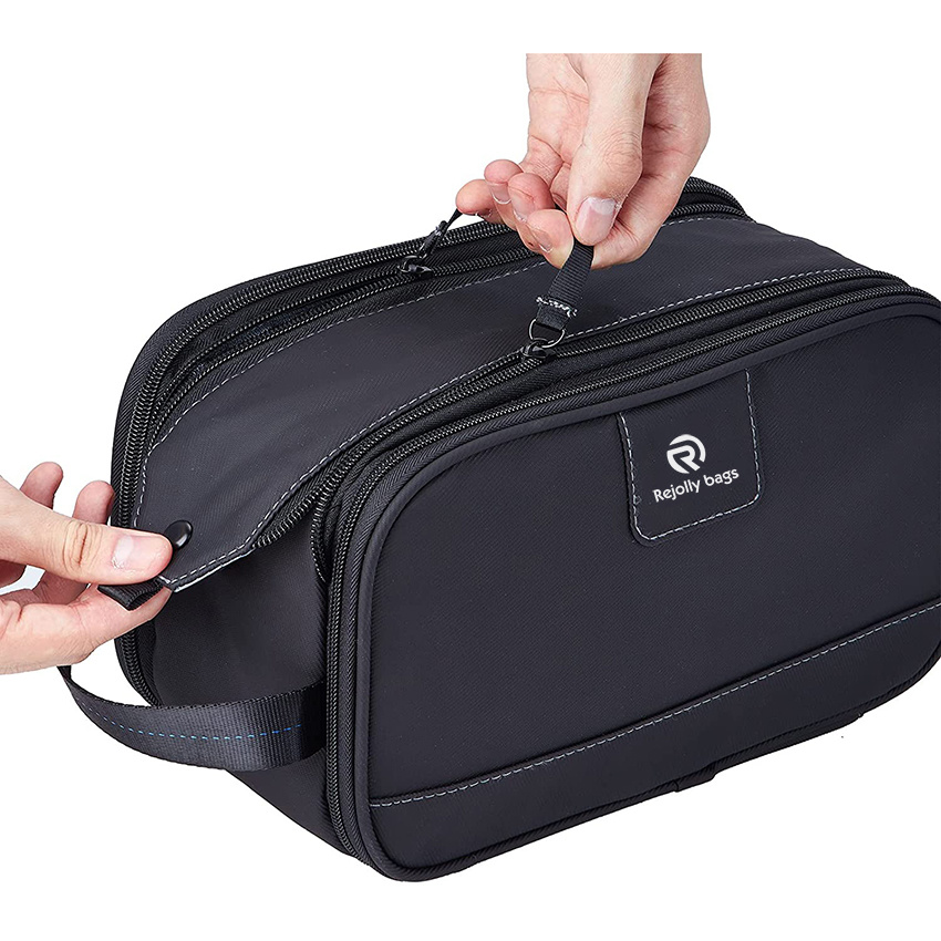 Water-Resistant with Double Side Full Open Design, Large Capacity for Toiletries and Shaving Accessories, Travel Toiletry Organizer Case Toiletry Bag