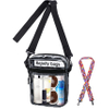Clear Bag Stadium Approved TPU Clear Purses Extra Inside Pocket Crossbody Bag Adjustable Strap for Concert Sporting Events