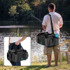 Waterproof Fishing Tackle Storage Bag with Non-Slip Base for Saltwater or Freshwater Fishing Rod Bags
