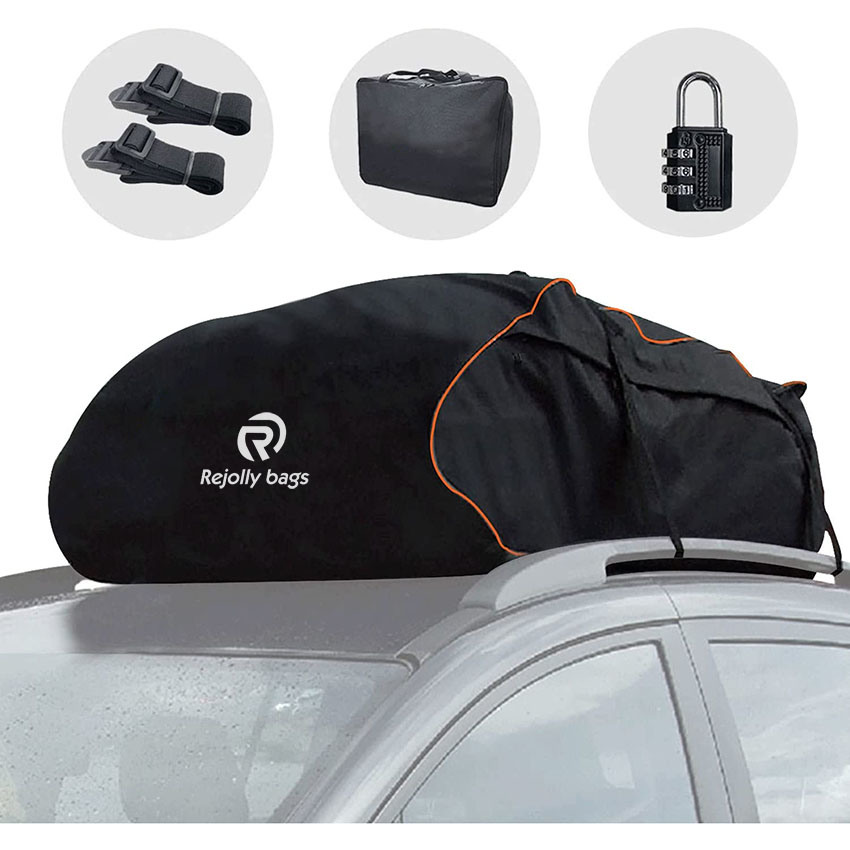 15 Cubic Rooftop Top Cargo Carrier Bag Waterproof for All Cars with/Without Rack, Includes 4 Reinforced Straps and Luggage Lock for All Vehicles Bag