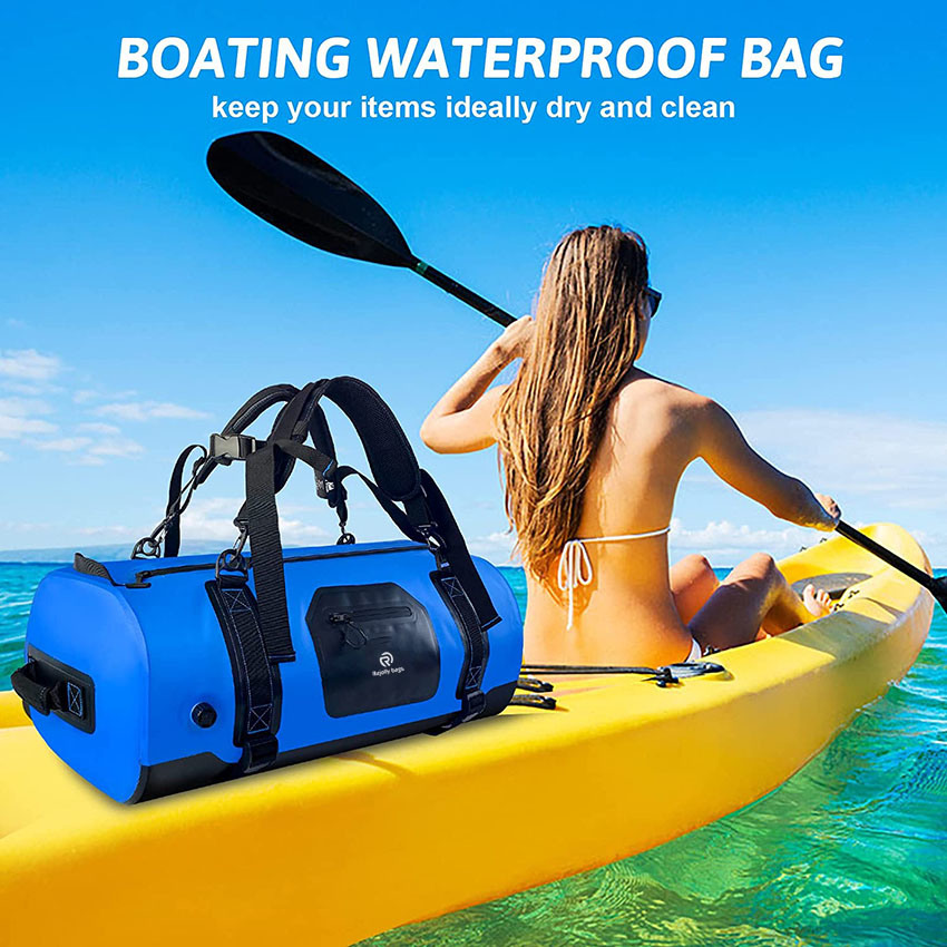 Waterproof Duffel Bag with Durable Straps & Handles, Travel Dry Bag for Boating, Motorcycling, Hunting, Camping, Large Storage Space Bag