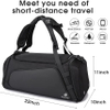 Short-Distance Trip Duffel Gym Bag Dry and Wet Depart Pocket Sports Backpack with Shoes Compartment