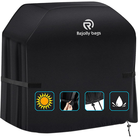 BBQ Cover 58 Inch, Double Layer Fabric, Waterproof, UV and Fade Resistant Gas Grill Cover