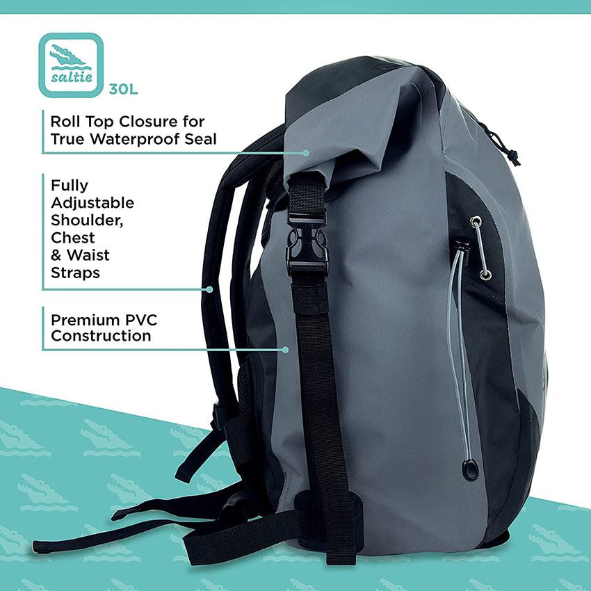 30L Premium Waterproof Roll-Top Dry Bag Backpack for Kayaking, Boating, Camping, Hiking, Fishing, Sup, and Beach - Keep All Your Gear Safe and Dry Bag