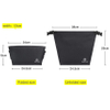 Waterproof 4L Bicycle Front Bag Handbag Shoulder Bag for Cycling Commuting Traveling Bicycle Bag