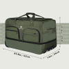 105L Large Travel Wheeled Duffel Luggage with Rollers Bag
