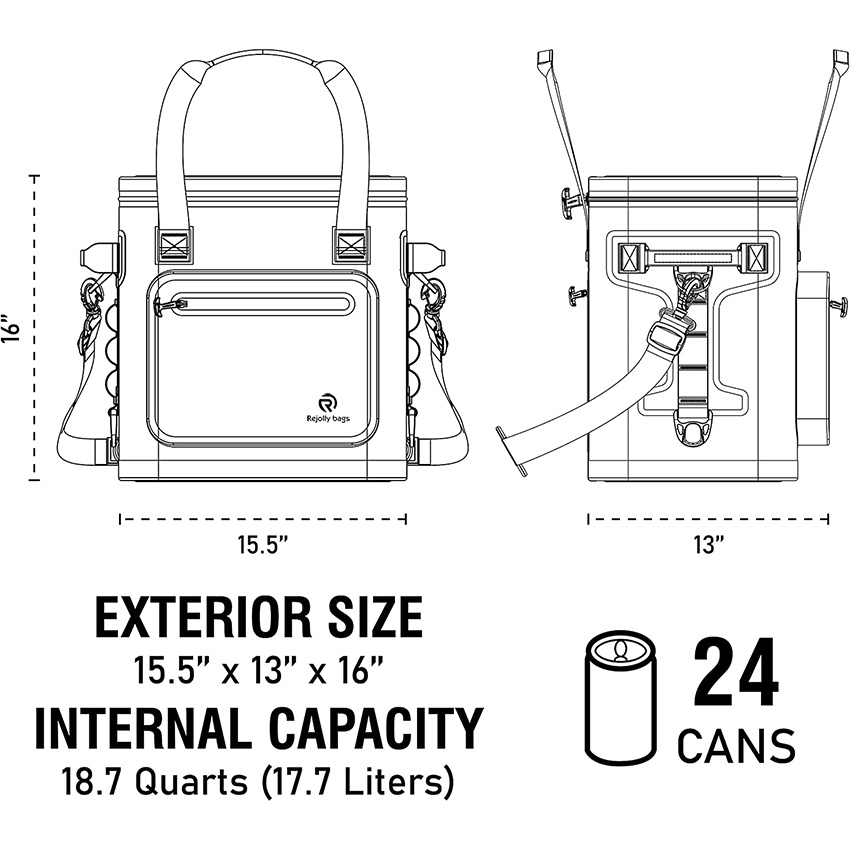 Personal Cooler and Lunch Box Insulated Leak Proof Portable Cooler Cooler Bag for Beach, Travel, Picnic, Camping, Hiking, and Kayak Cooler Dry Bag