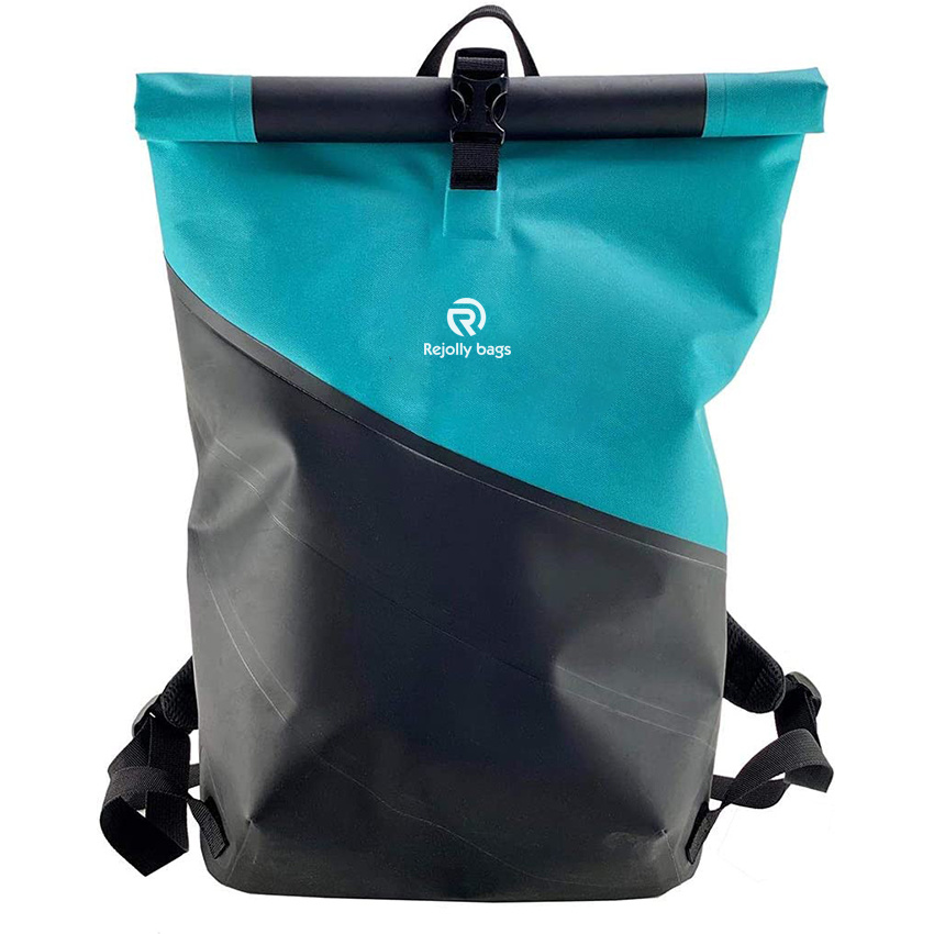 Waterproof Roll-Top Backpack Dry Bag for Surfing Kayaking Hiking Camping Water Sports Gym with Waist Strap