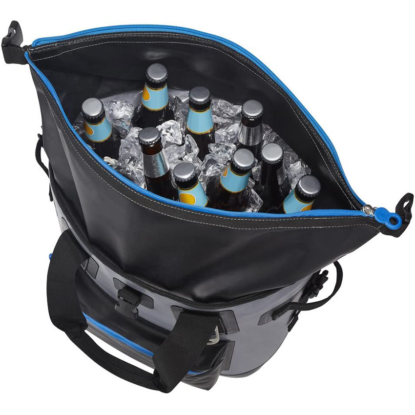 Portable Backpack Cooler with Wide Mouth Opening - Insulated and Leak-Proof Dry Bag