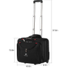Air Traveler Rolling Briefcase with Wheels Spinner Mobile Office Carry on Luggage for 14.1in 15.6in Business Roller Bag