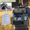 Disc Golf Backpack with Two Sidewall Supports, with 24-26 Discs Capacity, Cushioned Lumbar for Extra Comfort, Multi Pockets and Waterproof Golf Dics Bag