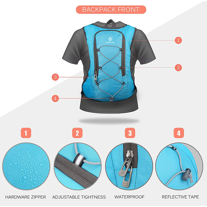 Hiking Backpack Hydration Pack with Free 2-Liter Water Bladder for Men, Women, Kids for Running, Cycling Hydration Bag