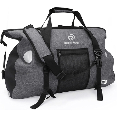 Waterproof Duffel Bag 90L Heavy Duty Adventure Bag for Boating Kayaking Motorcycling Hunting Camping Rafting Fishing Dry Bag