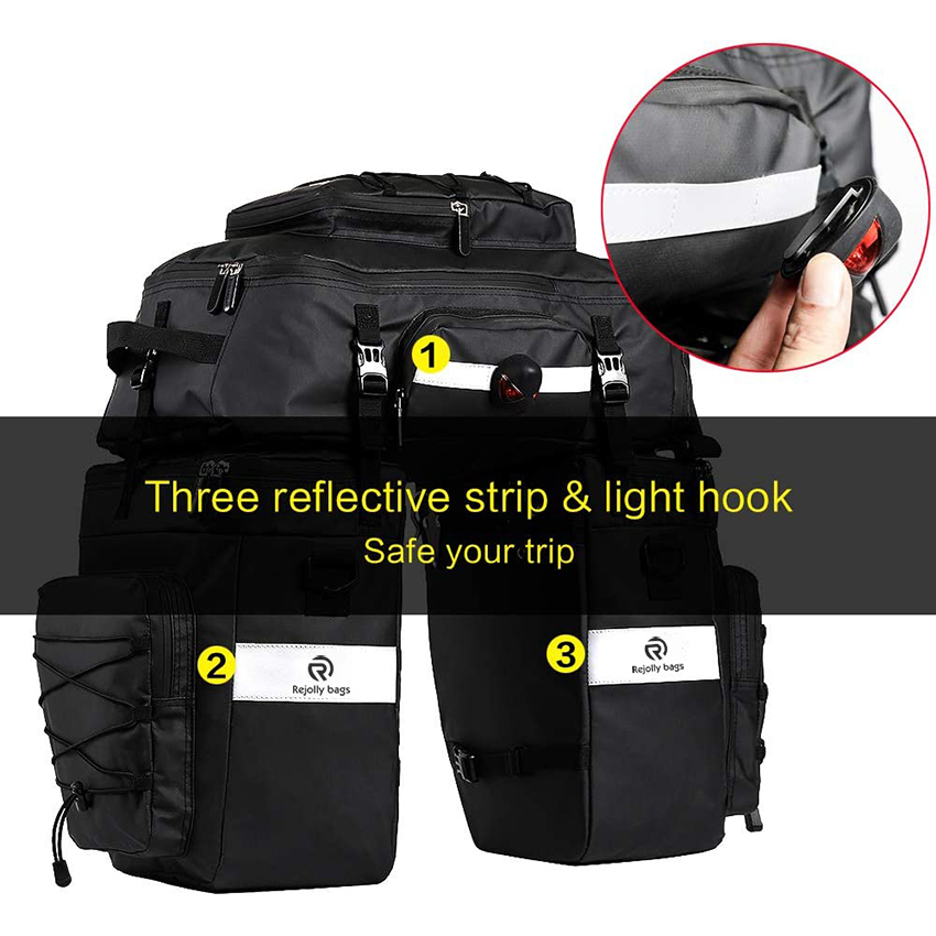 Waterproof Bike Rear Pannier Multifunctional Dry Bicycle Trunk Bag RJ228346