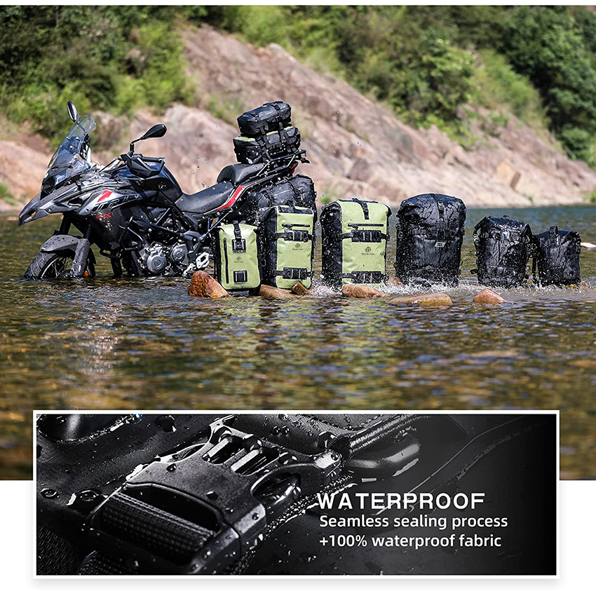 Waterproof Motorcycle Rear Seat Backpack Multifunctional Dry Rear Rack Trunk Bag RJ228351