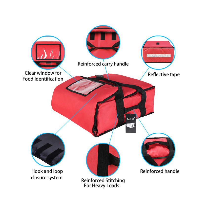 Food Delivery Bag Large Insulated Delivery Bag Ice Cooler Bag