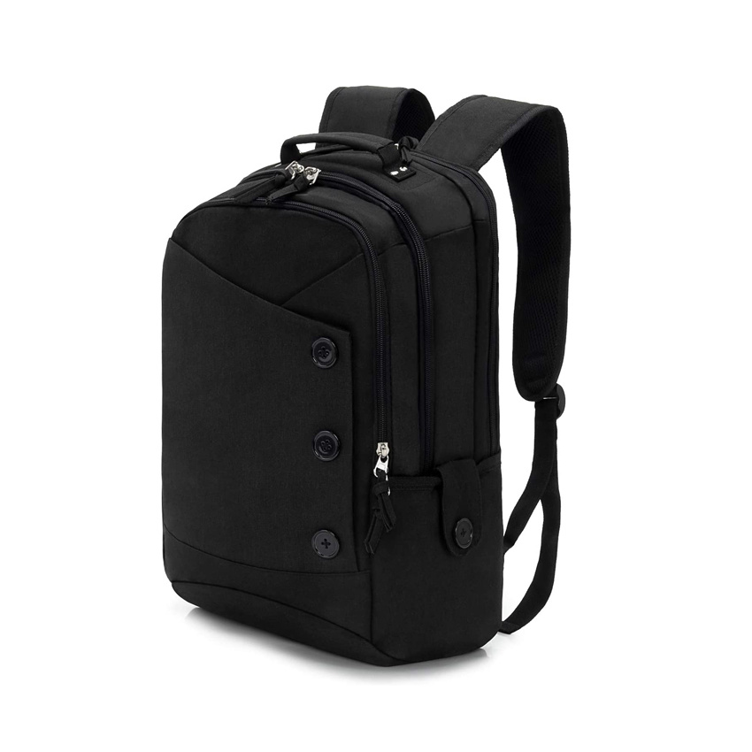 Lightweight Everyday Bag with Water-Resistant Fabric Campus Backpack Slim Laptop Backpack Casual Travel Daypack