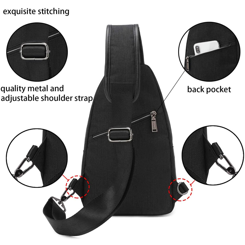 Multiple Storage Purpose Chest Bags Comfortable Fashion Backpack Light-Weighted Crossbody Backpack