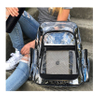 Clear School Backpack Outdoor Daypack School Bag Clear Rucksack with Adjustable Padded Straps