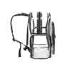 Clear School Backpack Outdoor Daypack School Bag Clear Rucksack with Adjustable Padded Straps