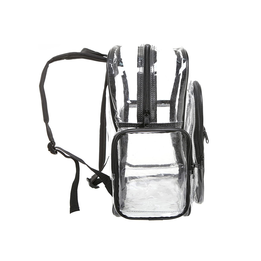 Clear School Backpack Outdoor Daypack School Bag Clear Rucksack with Adjustable Padded Straps