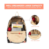 Student Backpack Flower Printing Schoolbags for Laptop Camping Rucksack Travel Bag