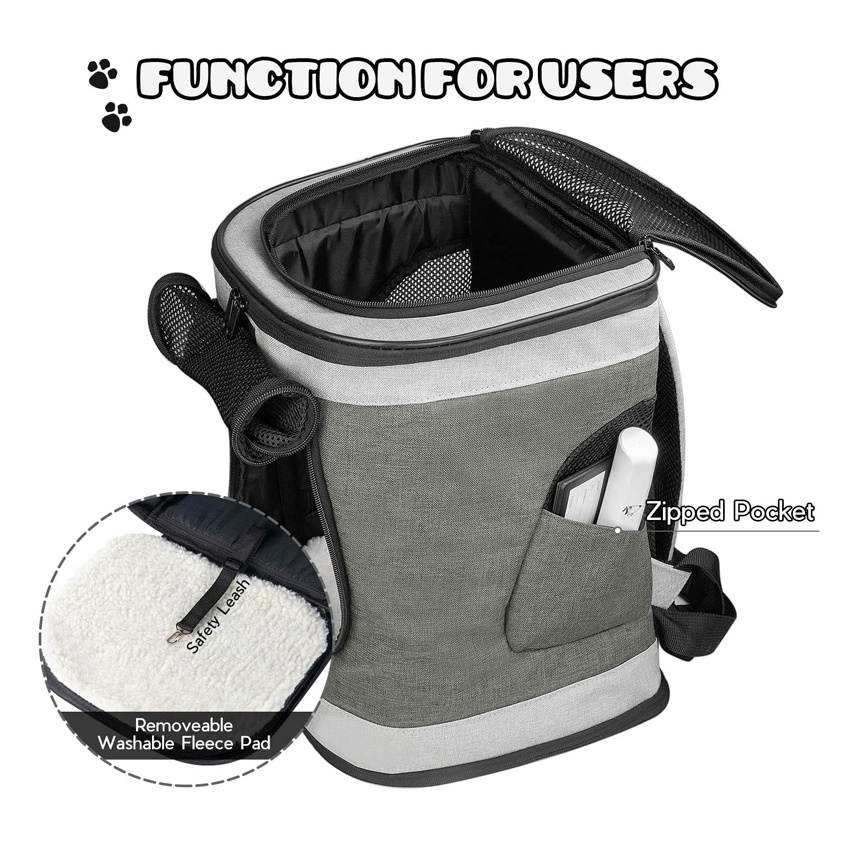 Lightweight Small Pet Bag Portable Dog Cat Outdoor Travel Backpack