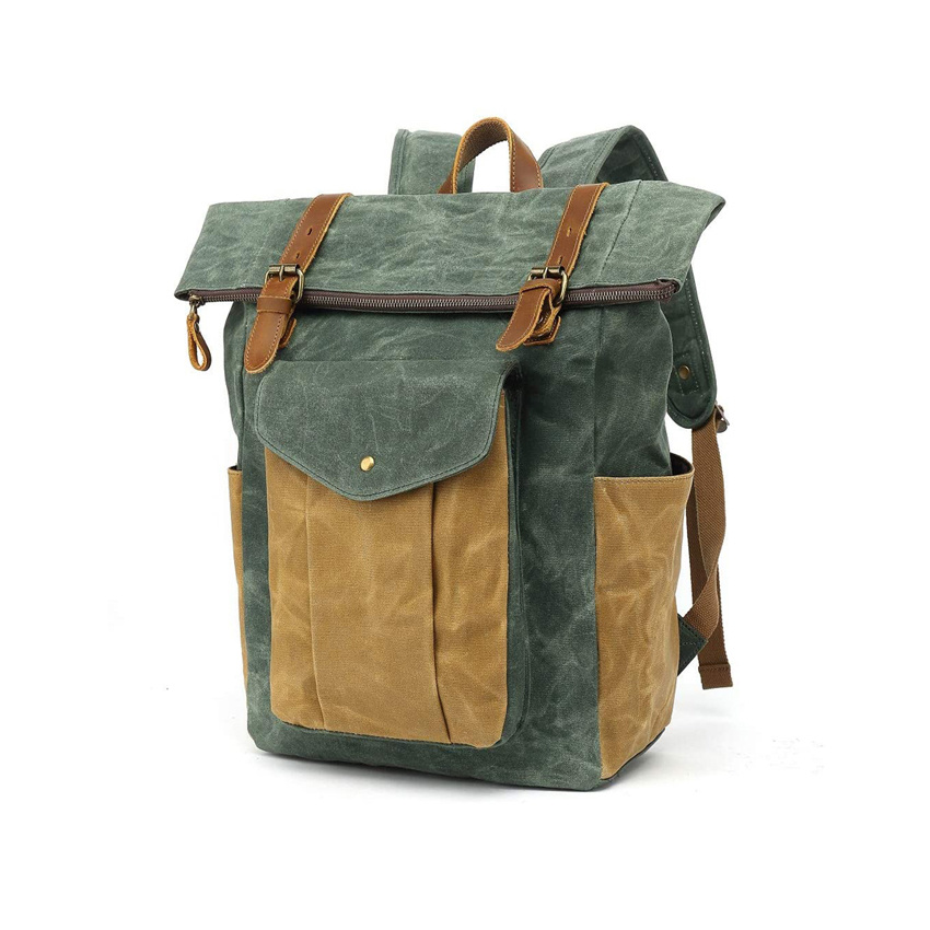 New Urban Fashion Unisex Roll up School Backpack Hot Sale Roll up Closure Backpack Waterproof Laptop Backpack