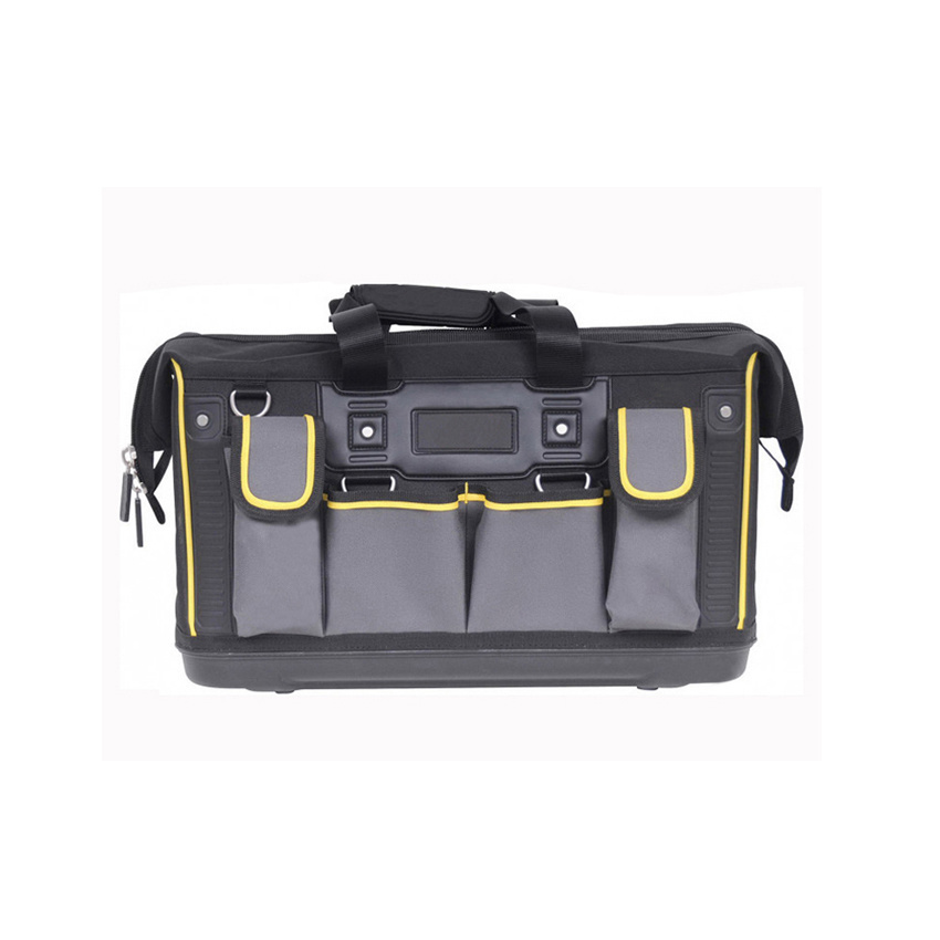 Tool Bag with Rigid Rubber Base Big Canvas Electrician Tool Bag Tool Chest