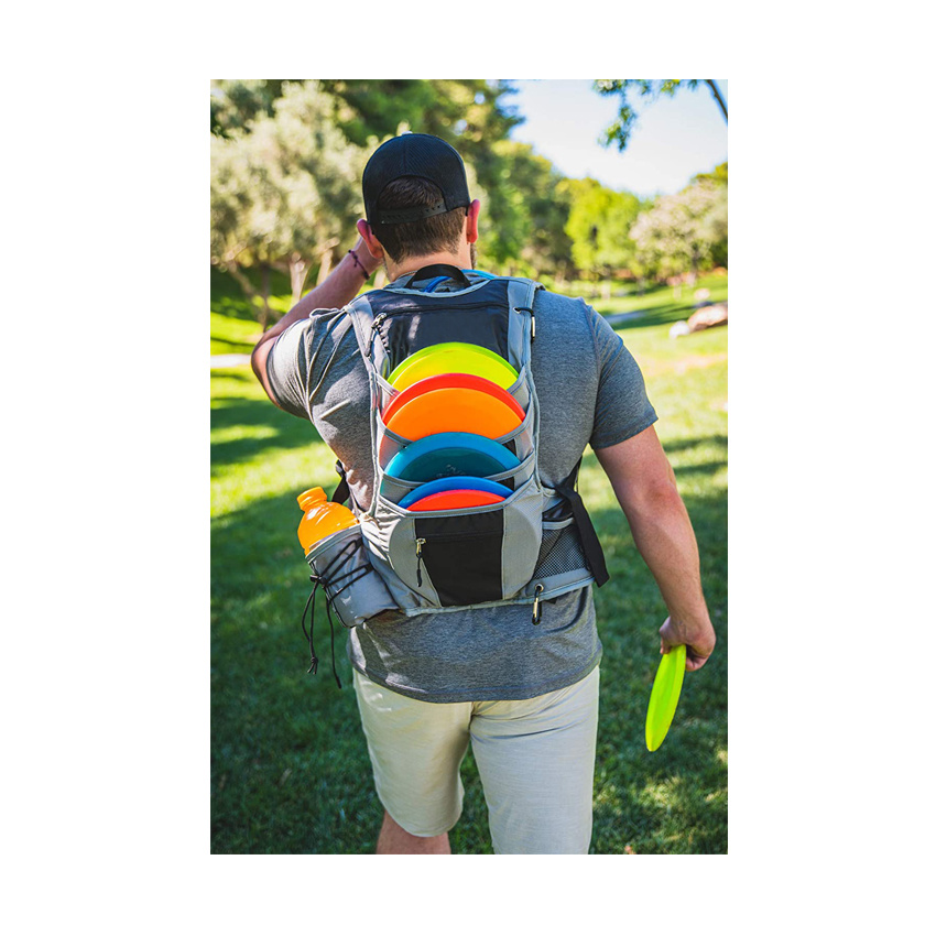 Wholesale Foldable Frisbee Disc Golf Bag Sling Bag Carrier Sports Disc Golf Hydration Backpack