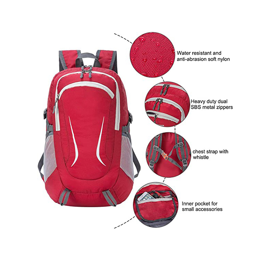 Ultra Lightweight Hiking Backpack Woman Bicycle Bag Packable Durable Water Resistant Travel Bag