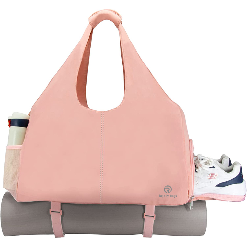 Lightweight Yoga Bag with Mat Holder Wet Pocket Travel Duffle Bag Water-Resistant Overnight Tote Bag Weekender Luggage Sports Bag RJ196181