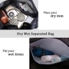 Travel Duffel Bag Sports Gym Bag with Dry Wet Separated Pocket and Shoes Compartment, Waterproof Shoulder Weekender Sports Bag RJ196172