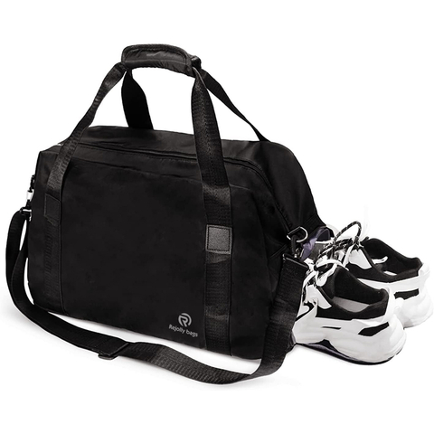 Water Resistant Expandable TravelBag with Shoe Compartment and Wet Pocket, Lightweight Carry On Bag for Weekender Overnight Sports Bag RJ196165