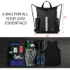 Drawstring Backpack Sports Gym Bag With Shoe Compartment and Two Water Bottle Holder Ball Bag RJ196120