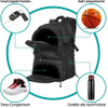 Large Sports Bag with Separate Ball holder & Shoes compartment, Best for Basketball, Soccer, Volleyball, Swim, Gym Ball Bag RJ196106