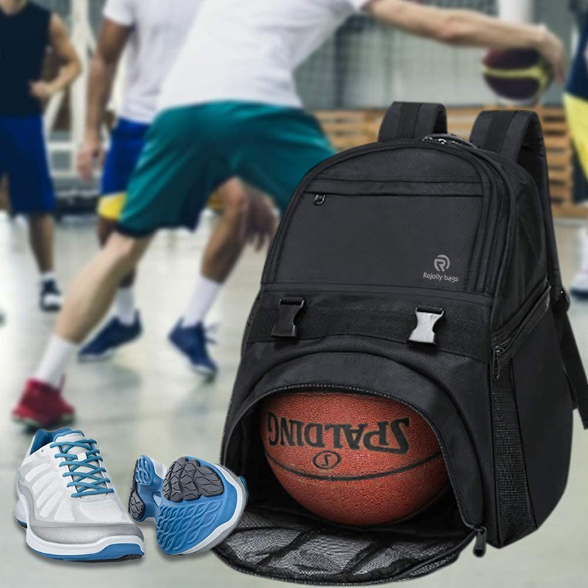Youth Soccer Sports Backpacks for Soccer, Basketball, Football with Ball Holder for Boys Girls Ball Bag RJ196117