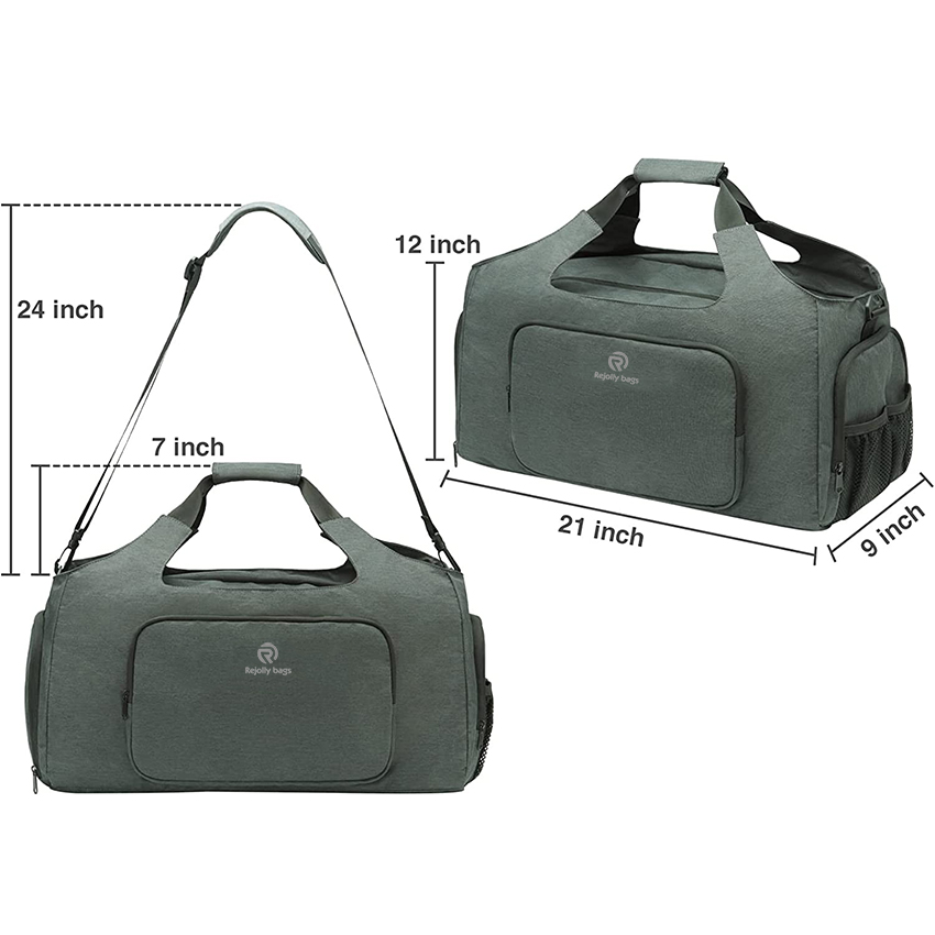 Gym Bag for Sports, Travel Gym Bag with Shoes Compartment and Wet Pocket, Lightweight for Travel Sports Bag RJ196162
