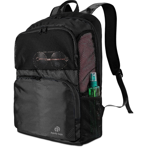 Sports Gym Dance Soccer Backpack Pool Beach Bag Backpack Daypack with Mesh Windows for Men Women Kids Hiking Riding Travel Gears Sports Bag RJ196144
