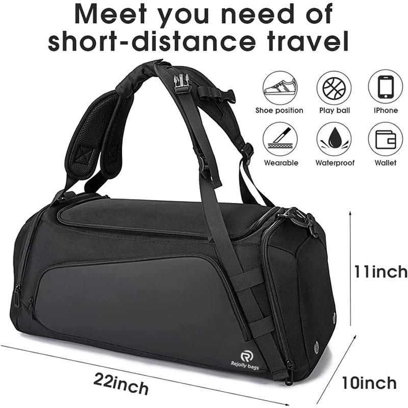Short-Distance Trip Duffel Gym Bag Dry And Wet Depart Pocket Sports Backpack With Shoes Compartment