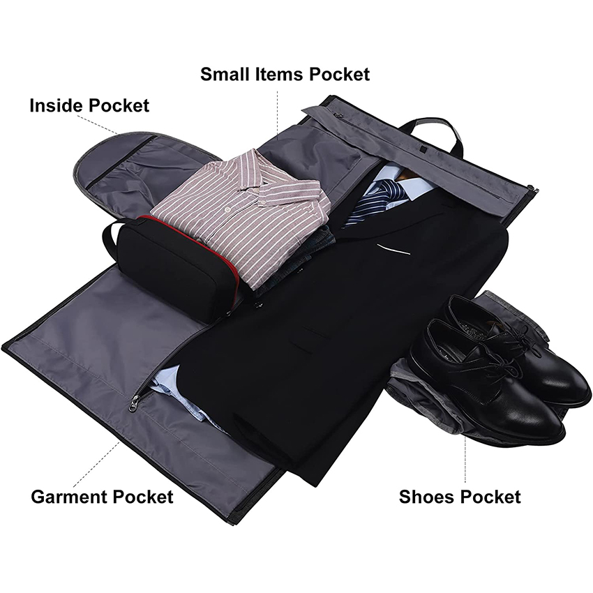 Convertible Carry on Garment Bags with Shoulder Strap - 2 in 1 Hanging Suitcase Suit Duffel Bag for Men Women Duffel Bags RJ204214