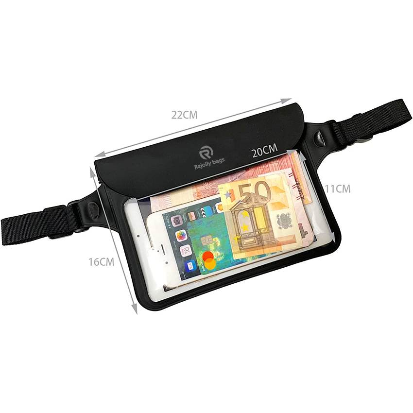 Screen Touch Waterproof Waist Pouch With Adjustable Waist Strap Keep Your Phone kindle Wallet Money Valuables Dry Bags RJ228392