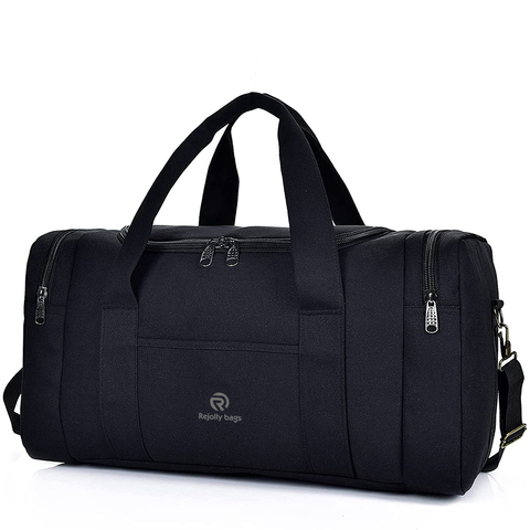Large Duffle Bag with Shoes Compartment and Adjustable Strap Duffel Bag for Travel Overnight Bag Gym Bag Canvas Duffel Bags RJ204220