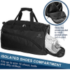 38L Sports Duffel Bags for Men Football Backpack with Shoe Compartment, Large Carry on Bag for Travel Weekender Overnight Duffel Bags RJ204241