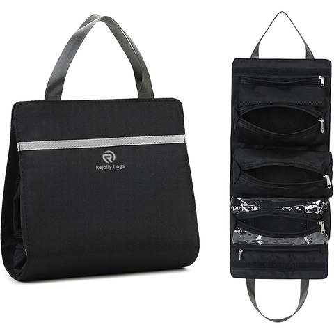 Travel Toiletry Bag Waterproof Hanging Cosmetic Bag Portable Makeup Pouch for Women/Men Overnight Trip Toiletry Bags RJ216104