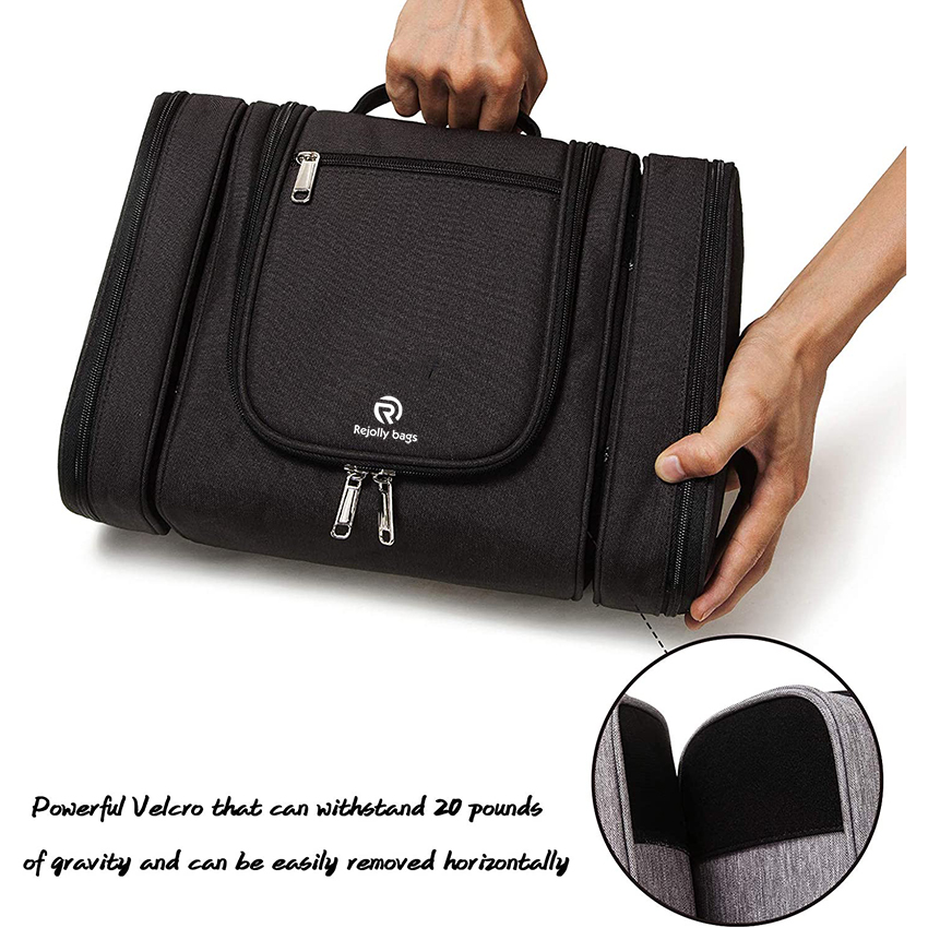 Large Hanging Toiletry Bag, 3 in 1 Travel Makeup Bag with 2 Removable Storage Bags for Women, Men and Baby Waterproof Shaving Cosmetic Bags RJ21699